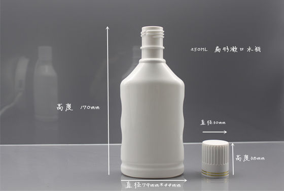 PET Solid 180ML White Plastic Bottle Mouth Wash Bottle