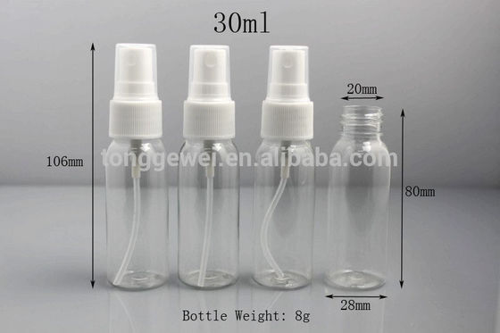 6.5g 100ml Spray Bottle Plastic Screw Up 30ml Plastic Spray Bottle