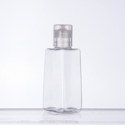 Transparent Square Plastic Lotion Bottles Bath Product PET Squeeze Bottle 20~250ml