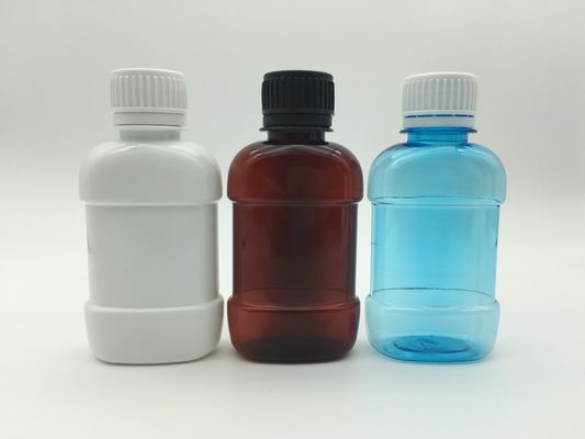Бутылки плоское 250ml Mouthwash пластикового PE розовые мини